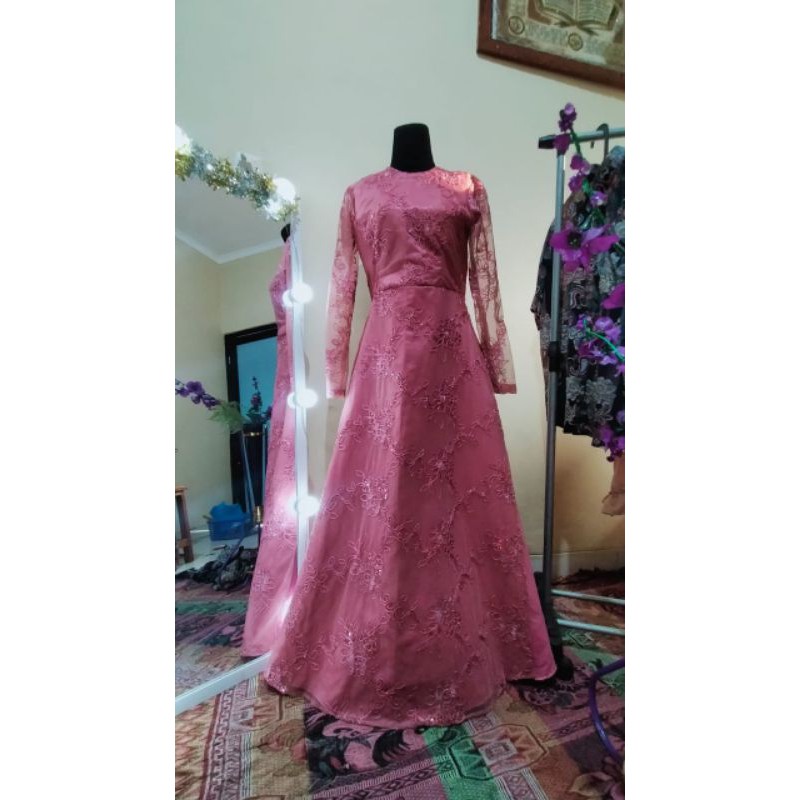 Gamis Brokat Impor ( JJ Collection )