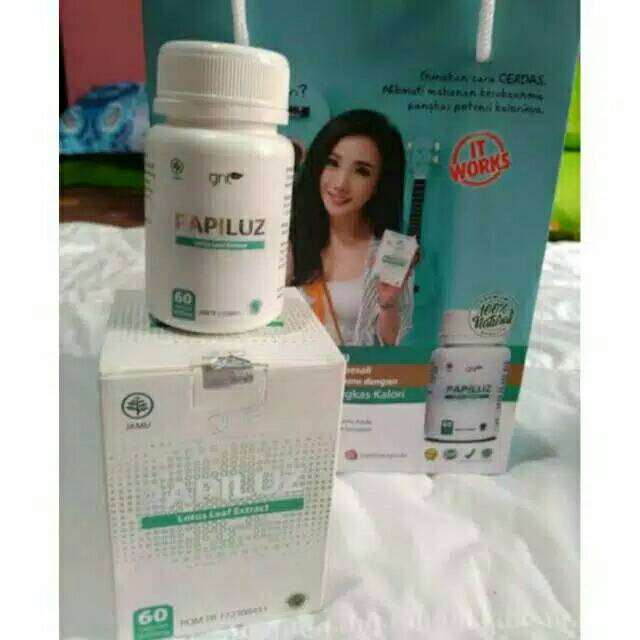 TERLARIS Diet sehat Papiluz.. Gnt fiber papilus 60 capsul asli