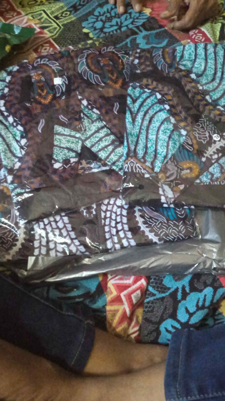 Batik Couple Keluarga Sania Ruffle Ori Ndoro Jowi Dnt Motif Madu Termurah Di Shopee