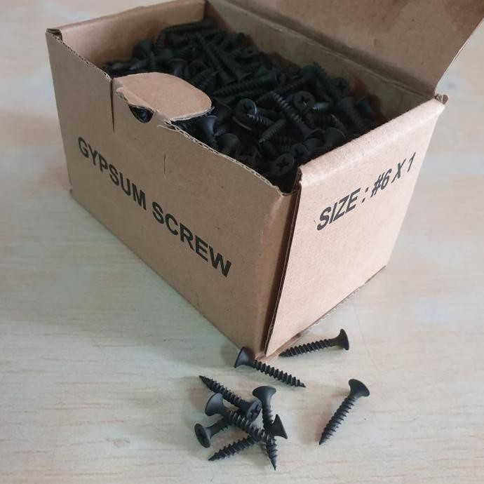 

[cod] Skrup Gypsum ukuran 6x1" atau 2,5cm 1 dus = 800pcs [cod]