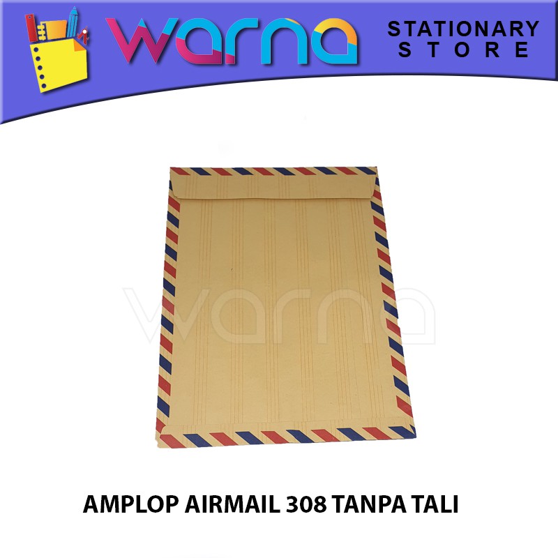 

AMPLOP COKLAT AIRMAIL 308 TANPA TALI