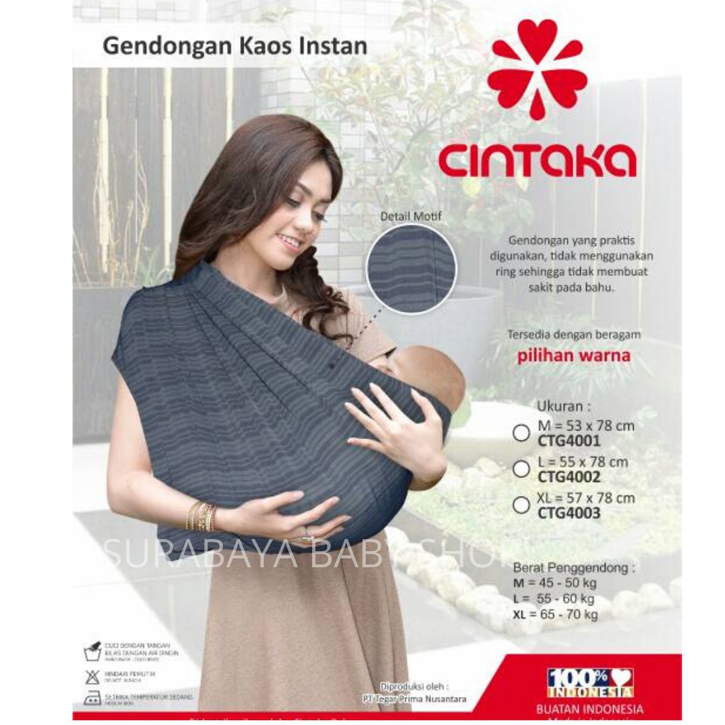 GENDONGAN KAOS INSTAN SALUR SINGLE CINTAKA CTG400123