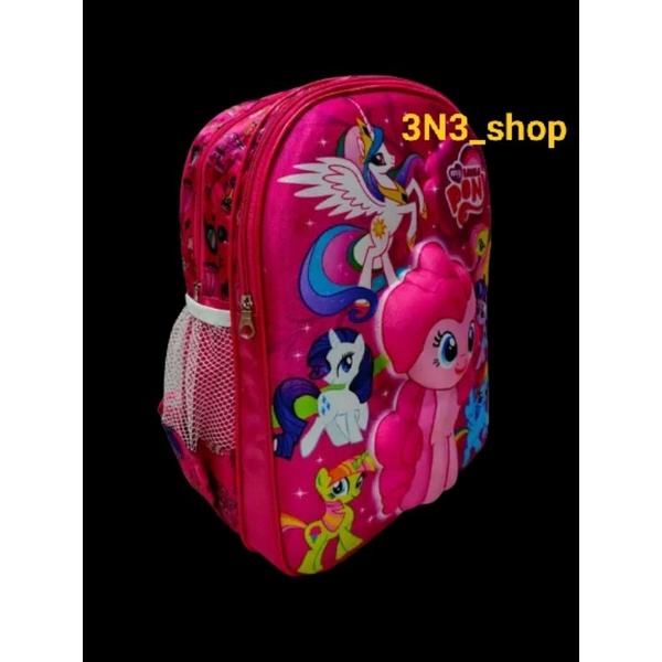 TAS RANSEL ANAK CEWE SD 3D HELLOKITTY/LOL/PONY EMBOS TIMBUL