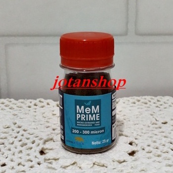 PELET NANO MEM VIT MEM PRIME PAKAN MAKANAN BURAYAK LARVA IKAN KECIL