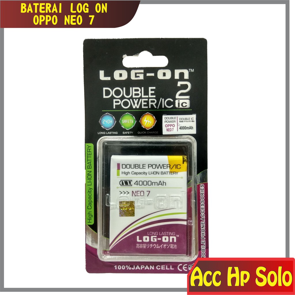 Baterai Oppo Neo 7 F1 A33 BLP605 Double Power IC Protection