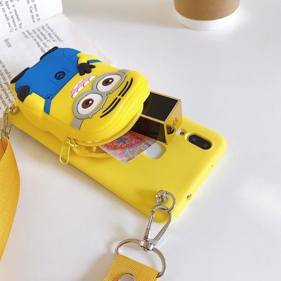 ILLƀ Case Dompet Koin dan Tali vivo y51 y51l y55 y83 y17 y12 y15 y81 y91 y93 y95 y91c z1pro v17pro y