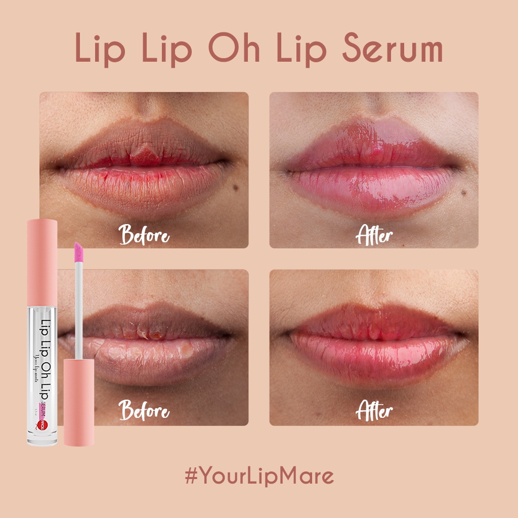 new PIPIQIU Lip Lip Oh serum 3,5 ml Plumpy Pencerah bibir PIPIQIU