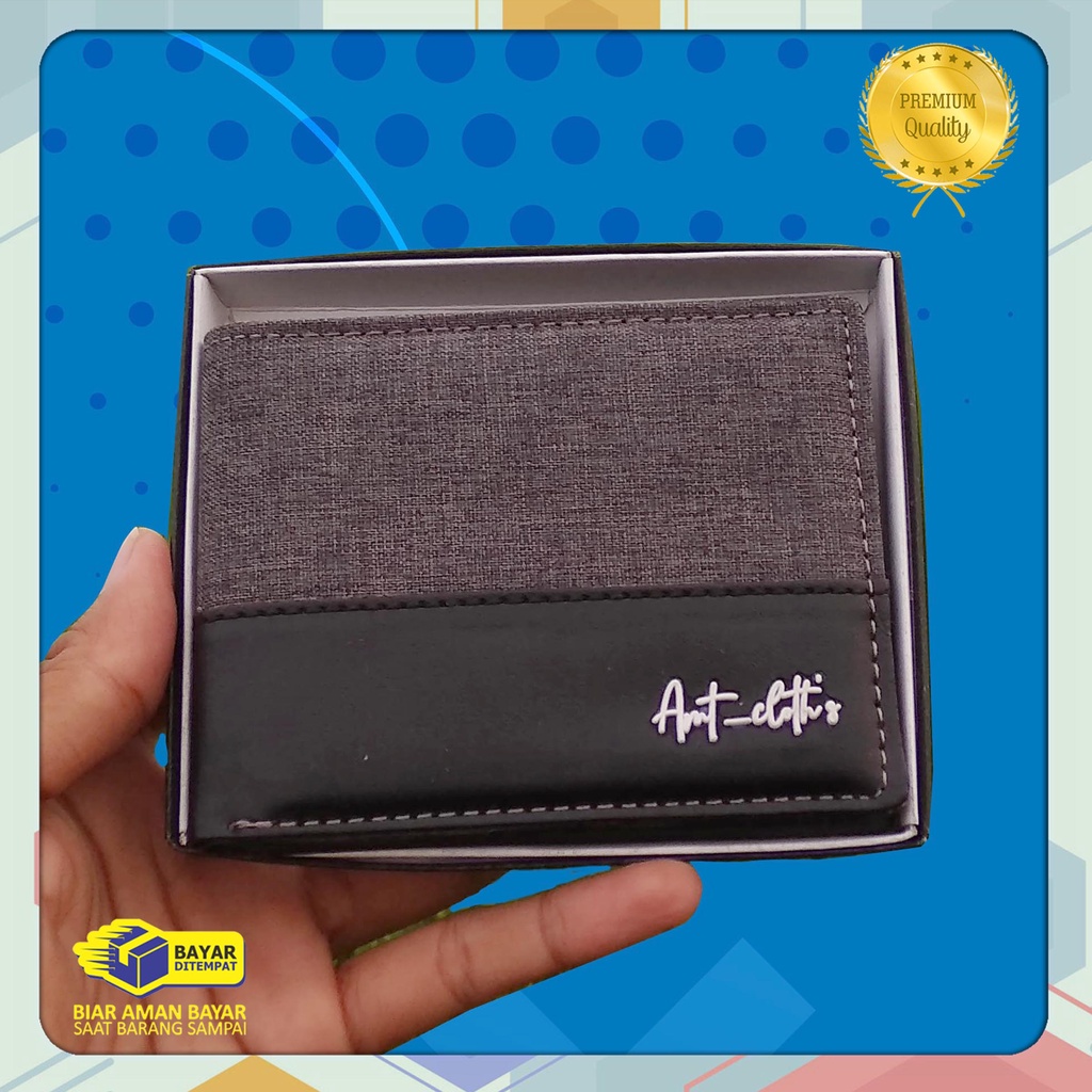 best seller! Dompet lipat cowok amt distro Bahan sintetik