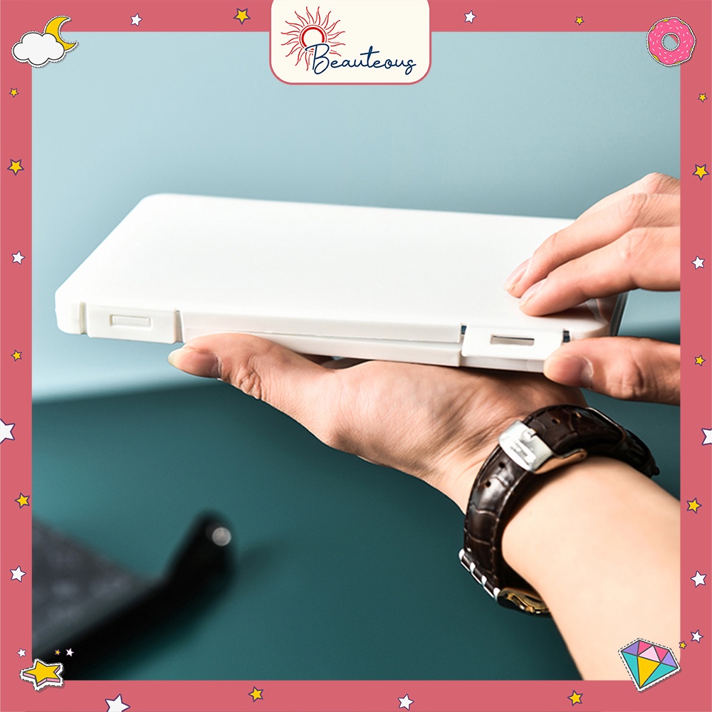 Kotak Tempat Penyimpanan Masker Aksesoris Portable Orgnizer Storage Box Travel Size Anti Debu