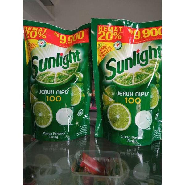 Sunlight sabun cuci piring 510ml kemasan 9.900 hemat 20% murah