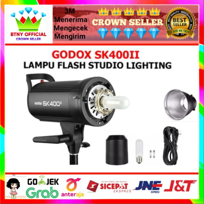 Godox SK400II SK400 II SK400ii Lighting Studio Profesional lampu
