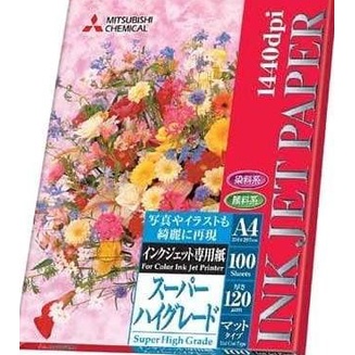 

Inkjet Paper Mitsubishi 120gsm A4