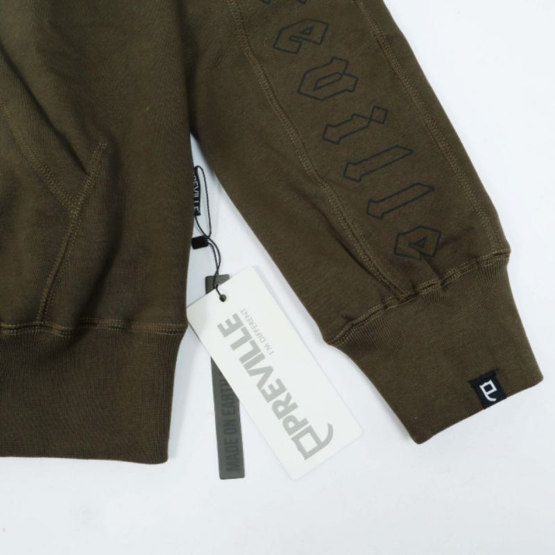 SWEATER HOODIE ORIGINAL PREVILLE SIDEHAND COMBI ARMY AUTHENTIC (BESTSELLER)