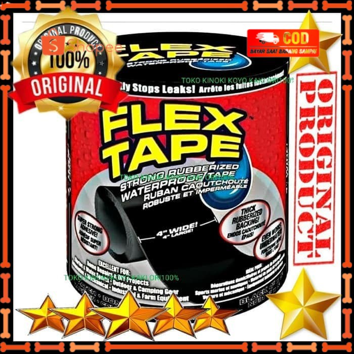 

FLEX TAPE ISOLASI SUPER KUAT WATERPROOF / LAKBAN ANTI BOCOR
