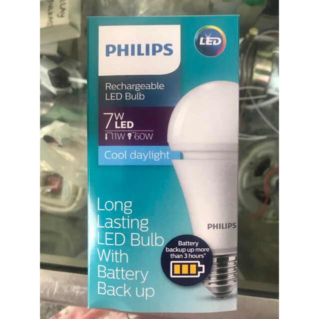 LED emergency Philips 7w LED Rechargeable Bulb