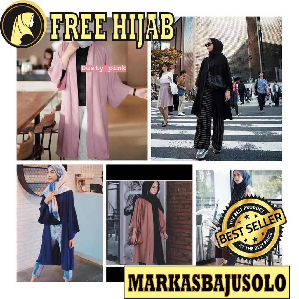 LONG WOLFIS CARDI CARDIGAN CARDY OUTER / CARDIGAN WANITA PANJANG RAJUT MOTIF BATIK PUTIH