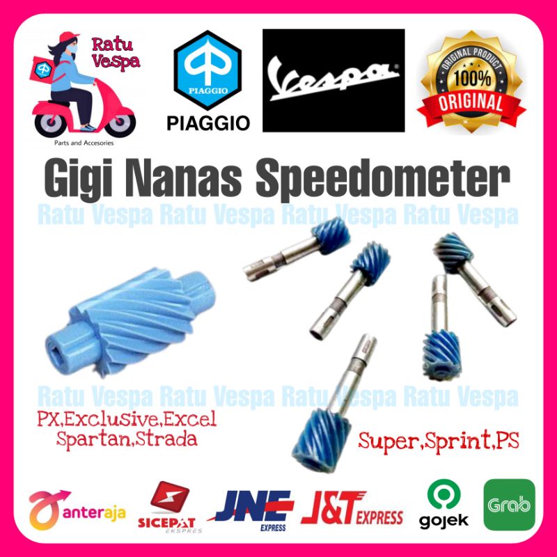 Jual Gigi Nanas Spido Speedometer Vespa Super Sprint Px Excel Shopee Indonesia