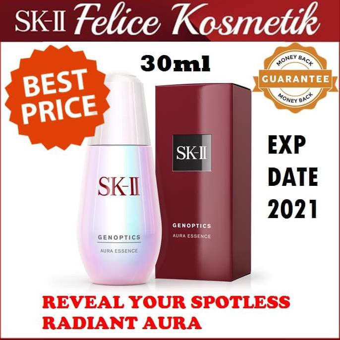 PROMO TERKINI SK-II/SK2/SKII/SK II SERUM GENOPTIC AURA ESSENCE 30ML/PENCERAH WAJAH TERLARIS