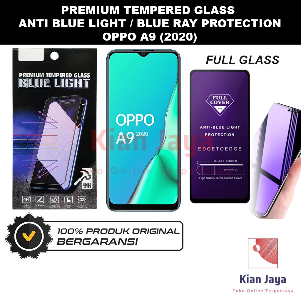 Tempered Glass Oppoo A9 2020 Anti Blue Light Hp Temper Anti Gores