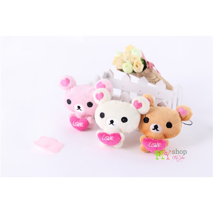 gantungan hanphone beruang mini bear plush toy (1J3) agh003