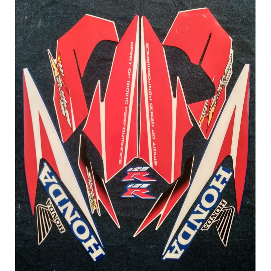 stiker striping honda supra x 125R 2006