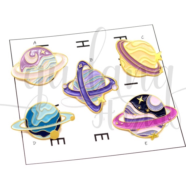 Pin Sweet Pastel Planet Bros Tas Motif Angkasa Planet Simple GH 208837