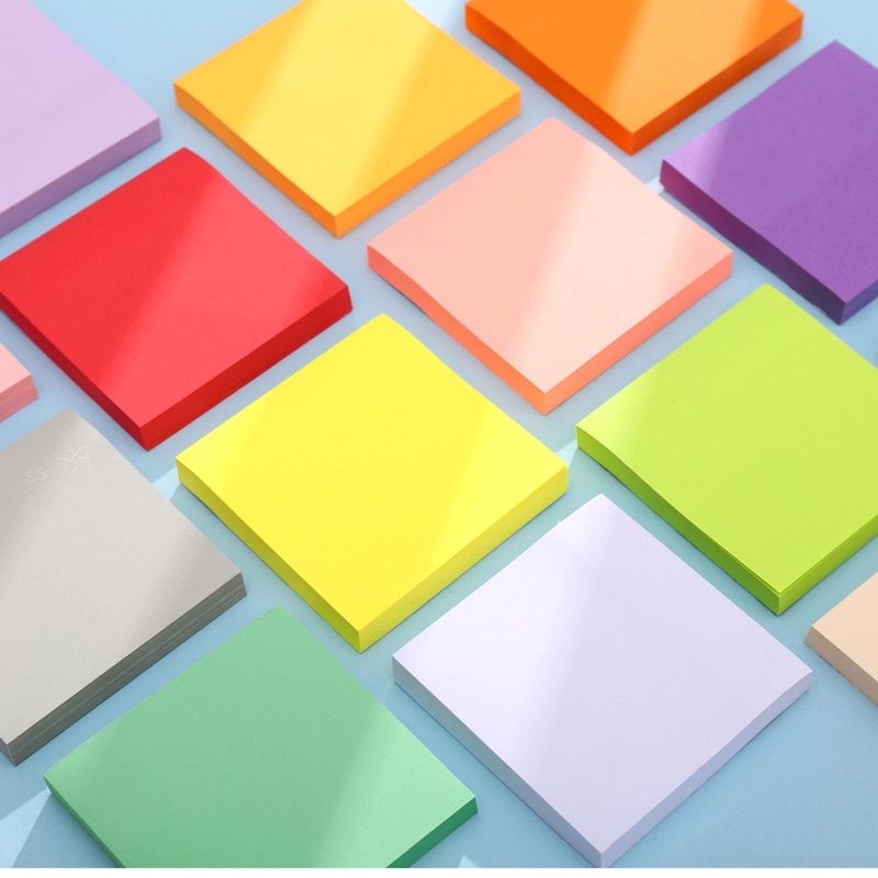 sticky note post-it memo tempel warna warni post it 100 lembar ukuran 76mm x 76mm note pad ukuran 50mm x 50mm kertas memo 100 sheets