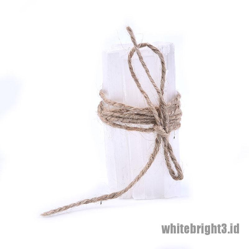 ❤White3 Warna Putih❤ 10pcs Stick Kristal Mineral Selenite Kasar Alami Untuk Penyembuhan