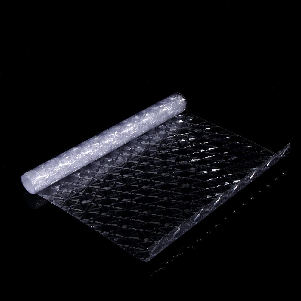 R-flower Matte Kaca Film Anti-UV Statis Frosted Decal Dekorasi Rumah 3D Kristal Bunga