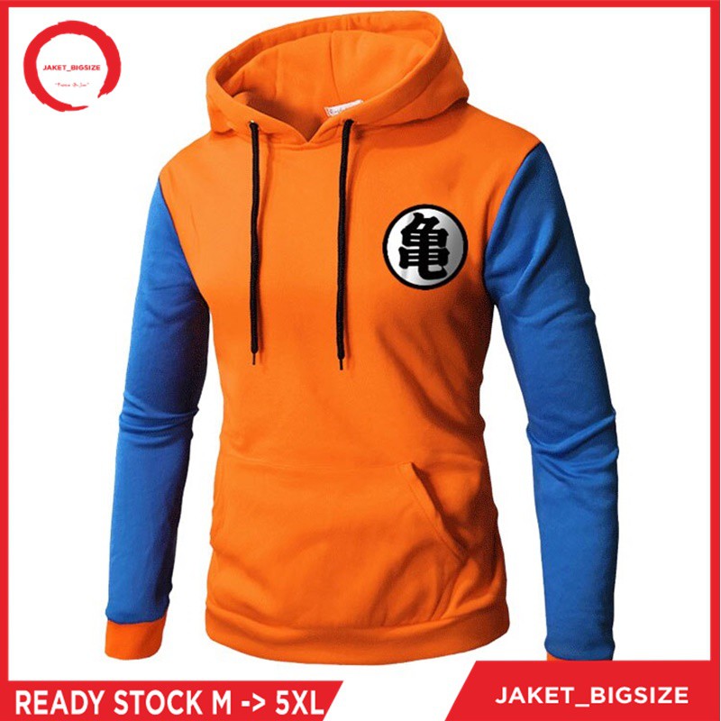 Jaket Hoodie Sweater Dragon Ball Anime jumbo bigsize pria wanita ukuran m l xl xxl xxxl xxxxl xxxxxl