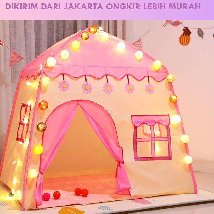 Super Sale MATOUGUI Tenda Anak Model Rumah Tenda Bermain Princess Castle Outdoor AN8112 87 ➬