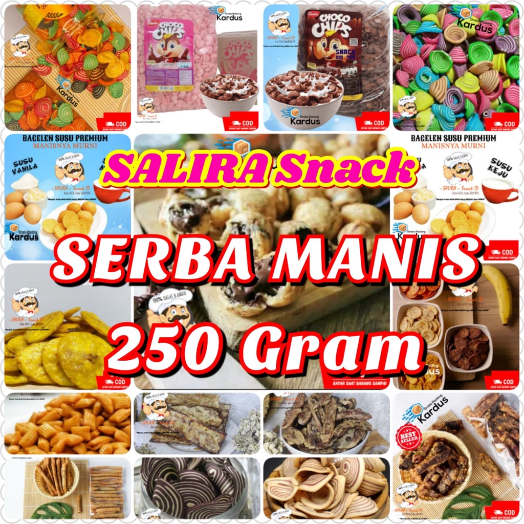 

SERBA MANIS 250g | ANEKA MAKANAN RINGAN | jajanan MURAH RASA DIJAMIN NAGIH BISA COD