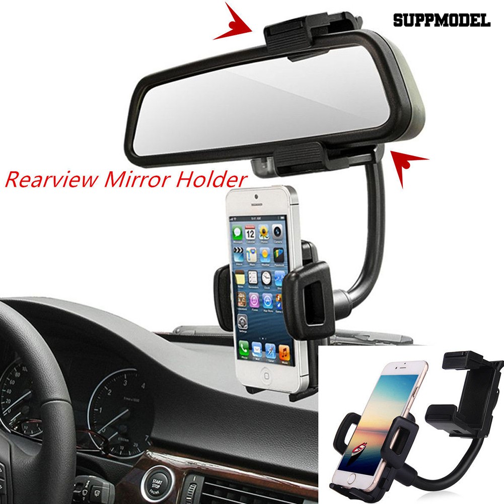 Suppmodel Stand Holder Smartphone Pda Mp3 Universal Untuk Kaca Spion Dalam Mobil