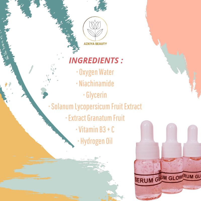 Serum Glowing Original Azkiya 10 ml | Serum Brightening Viral Murah