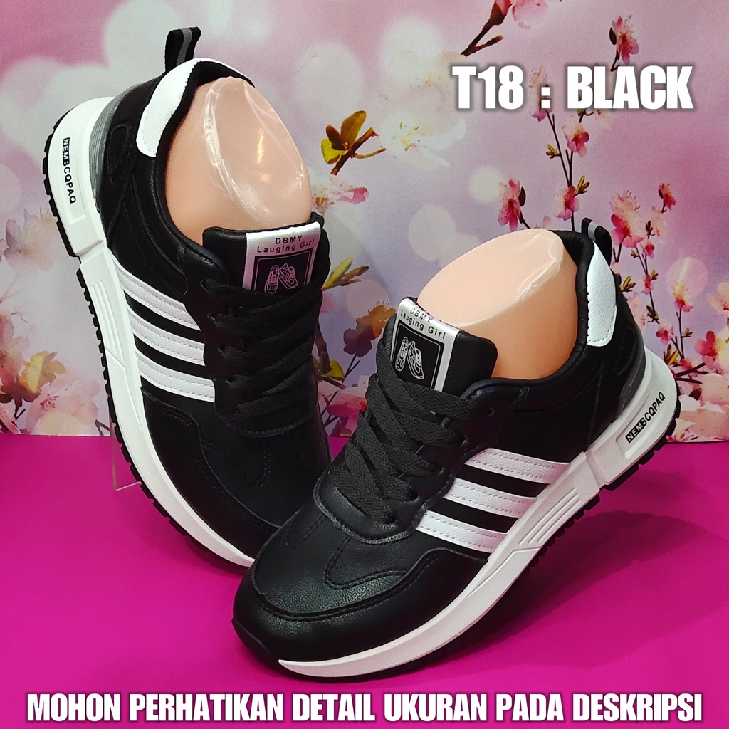 Sepatu Sneakes gadis T18 / 8805 Sepatu perempuan masa kini model terbaru SPTSW