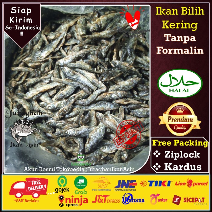 

Ikan Bilis/Ikan Bilih Singkarak/Ikan Danau Singkarak Berkualitas 500gr