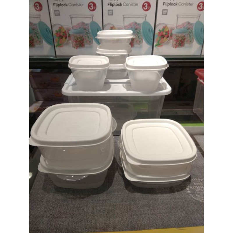 Appetite Videl Set 11 Pcs / Wadah Makanan - Putih / Informa Food Container / Food Container Informa 