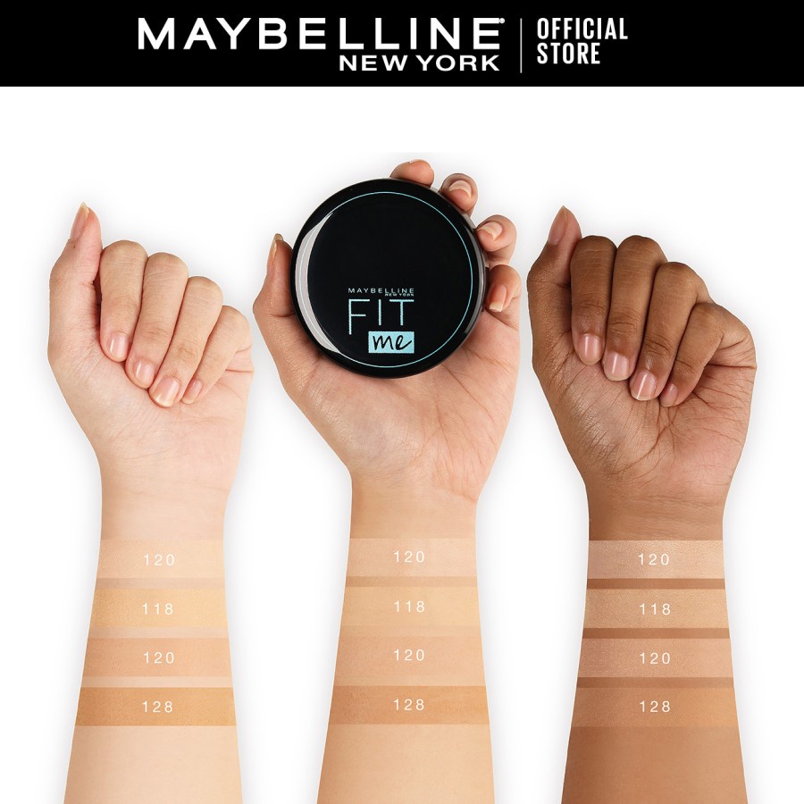 MAYBELLINE  FIT ME  MATTE + PORELESS POWDER SPF 28  PA+++ 12H Oil Control Powder - Bedak Padat  Compact Powder