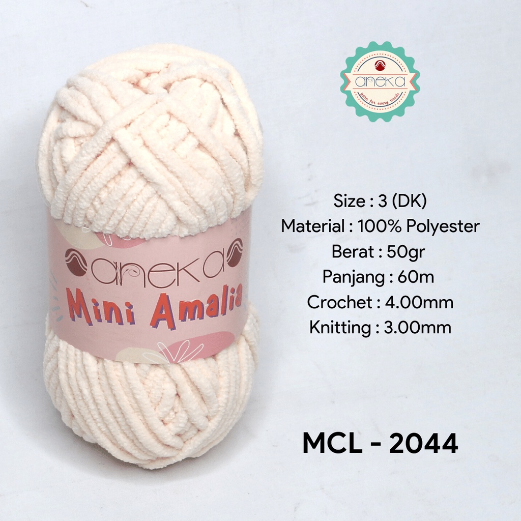 Benang Rajut Mini Amalia / Small Chenille Yarn - 2044