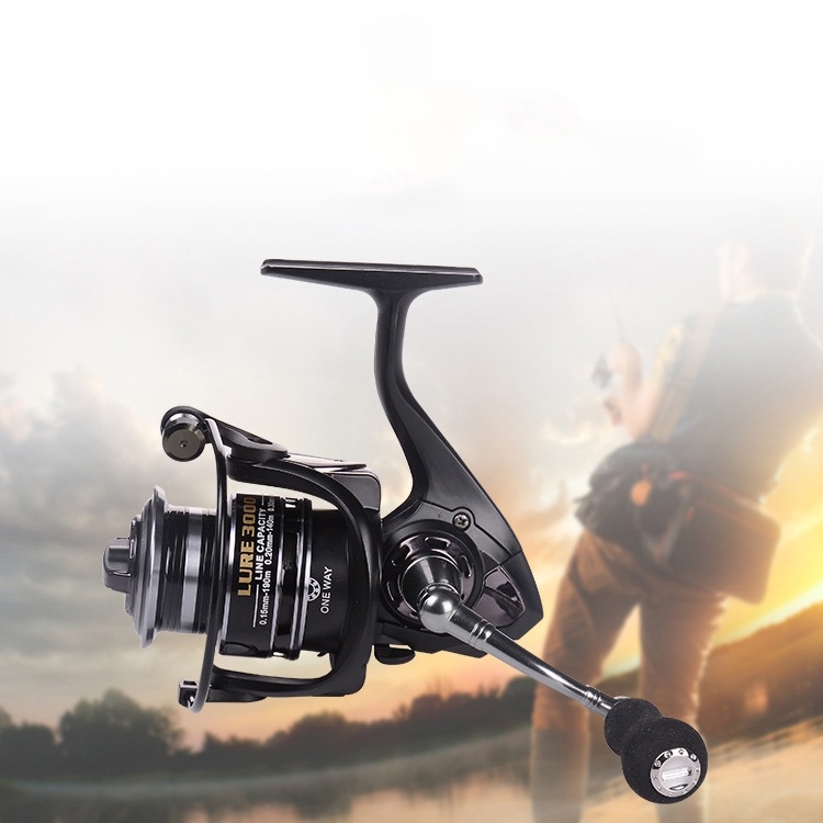 Debao Fishman Spinning Reel Pancing 5.2:1 12+1 Ball Bearing LURE 3000 HITAM