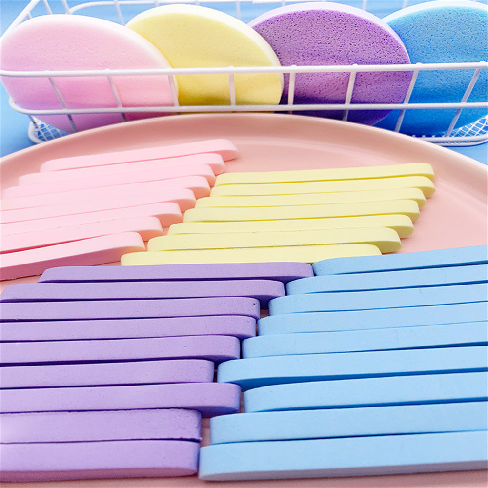 【TERSEDIA &amp; COD】12pcs Facial Cleaning Sponge Pad Facial Washing Cleaning Beauty Sponge Cleanser Sponge Puff