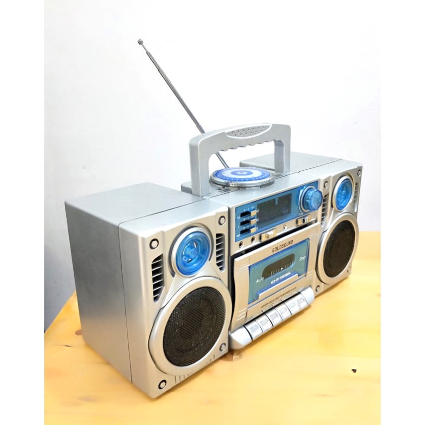 Radio Portable Radio Tape FM AM SW Pemutar Kaset Bentuk Compo Double Speaker GS9139