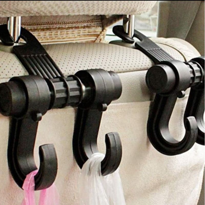 GANTUNGAN BARANG MOBIL CAR SEAT HANGER HOOK HOLDER BAG ORGANIZER 2 in 1