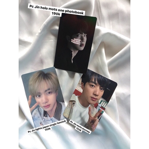 Jin holo mots one photobook, Jin light, Jin mots journey