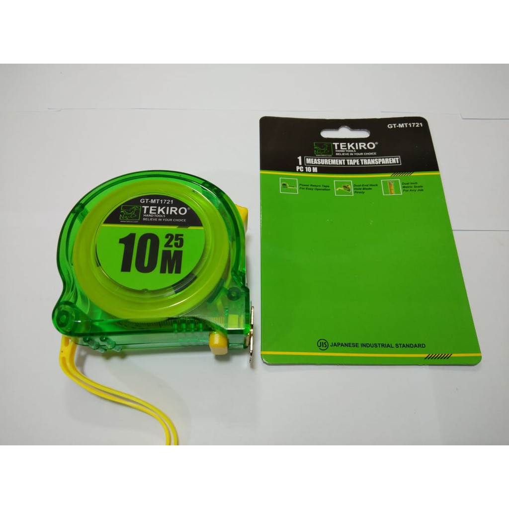 METERAN TRANSPARAN PVC 10M TEKIRO/METERAN BENING TEMBUS PANDANG/MEASUREMENT TAPE TRANSPARENT