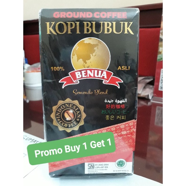 GROUND COFFEE | KOPI BUBUK BENUA 100% ASLI | PROMO BUY 1 GET 1