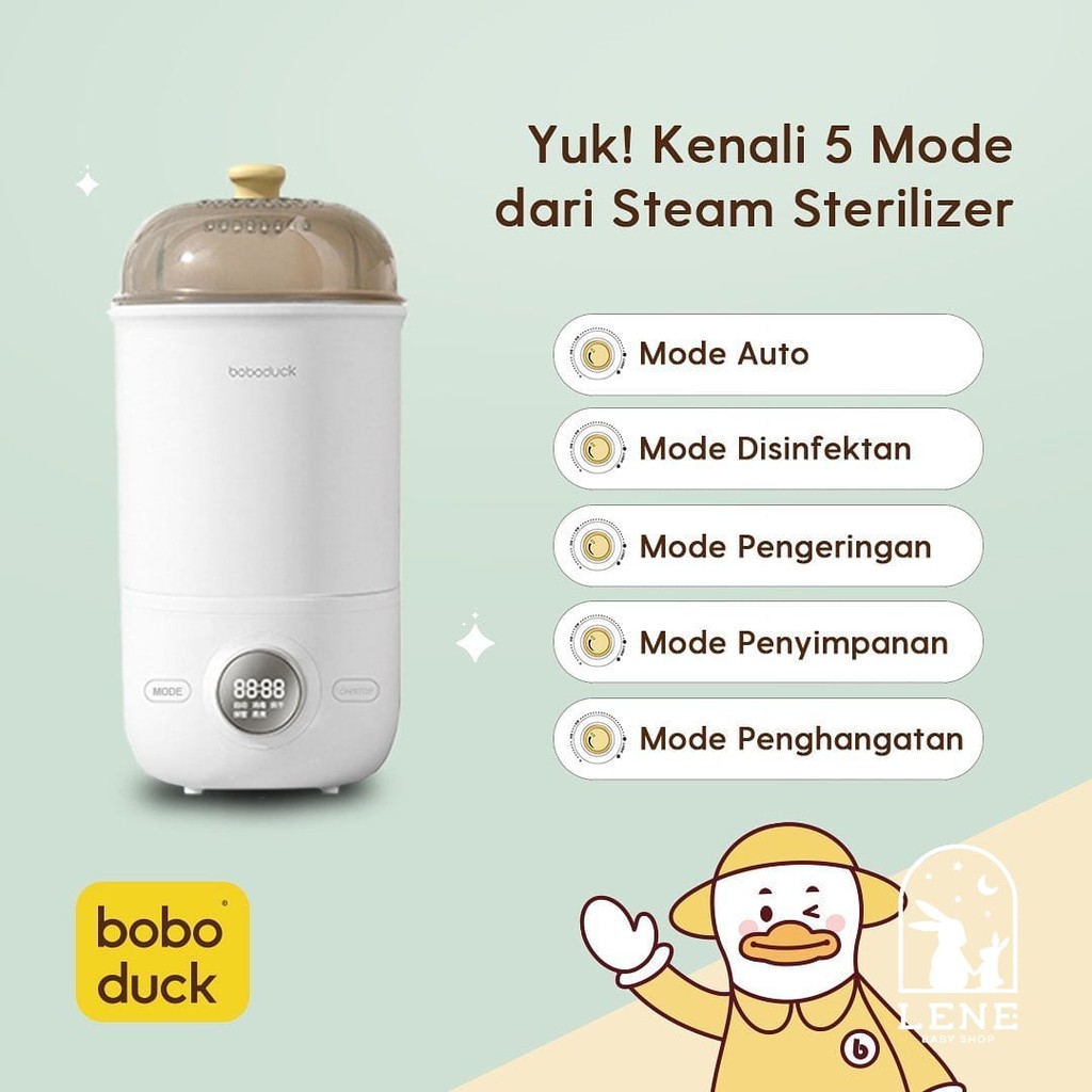 Boboduck Steamer Baby Milk Bottle Sterilizer Dryer Box Baby Safe F6217