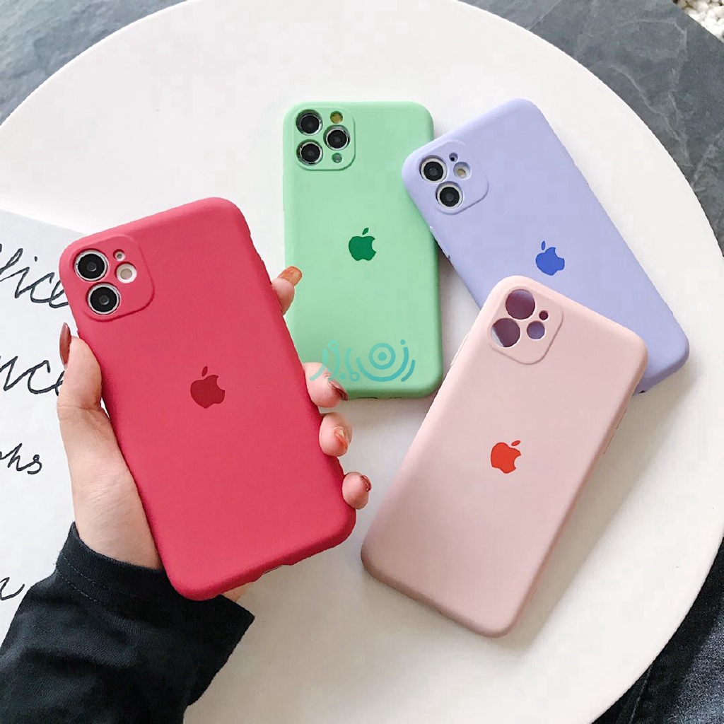 iphone 11 Pro max X XS MAX XR 6/6S+ 7 8plus SE 2020 Casing Soft Silicone Simple Shockproof Rear Camera Lens Protective Case Fashion Phone