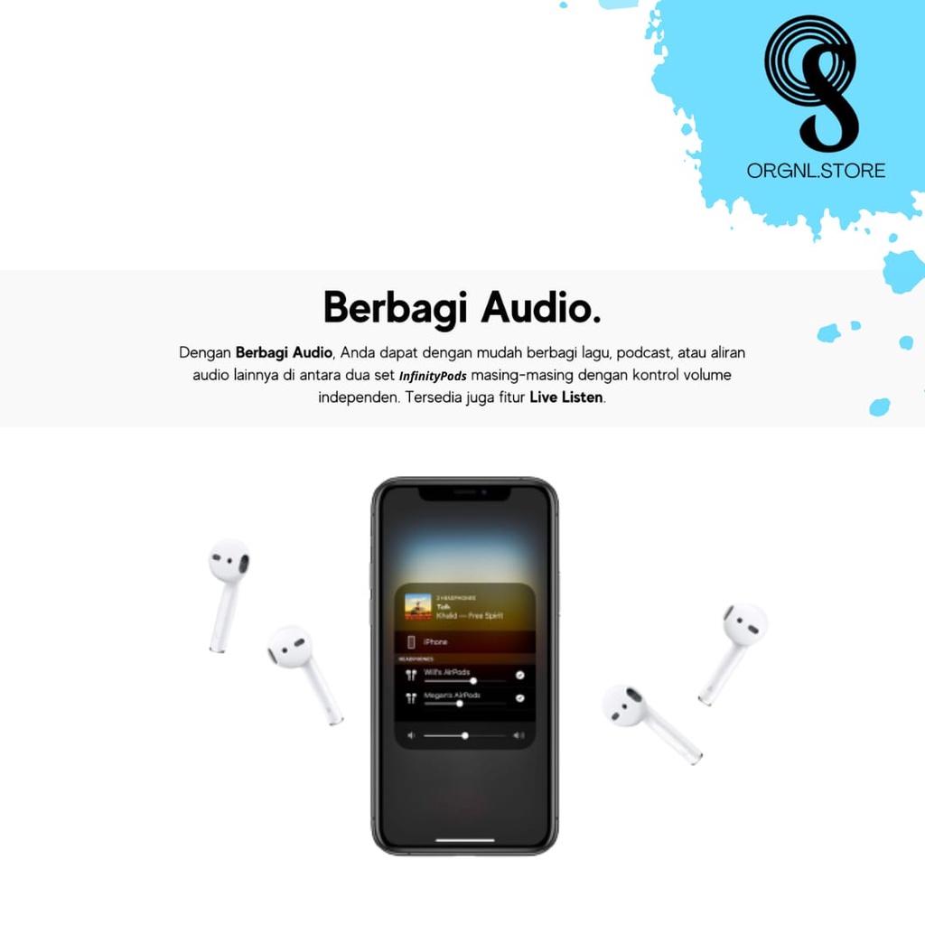 Infinity Pods 2nd Generation With Wireless Charging Case By Original Store Indonesia-2
