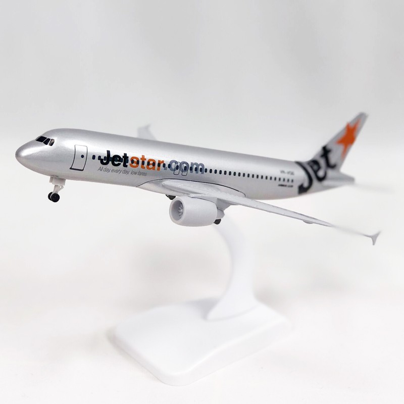 Jetstar Airways A320 Model Pesawat Jet Airbus 320 Diecast Alloy Metal 20CM
